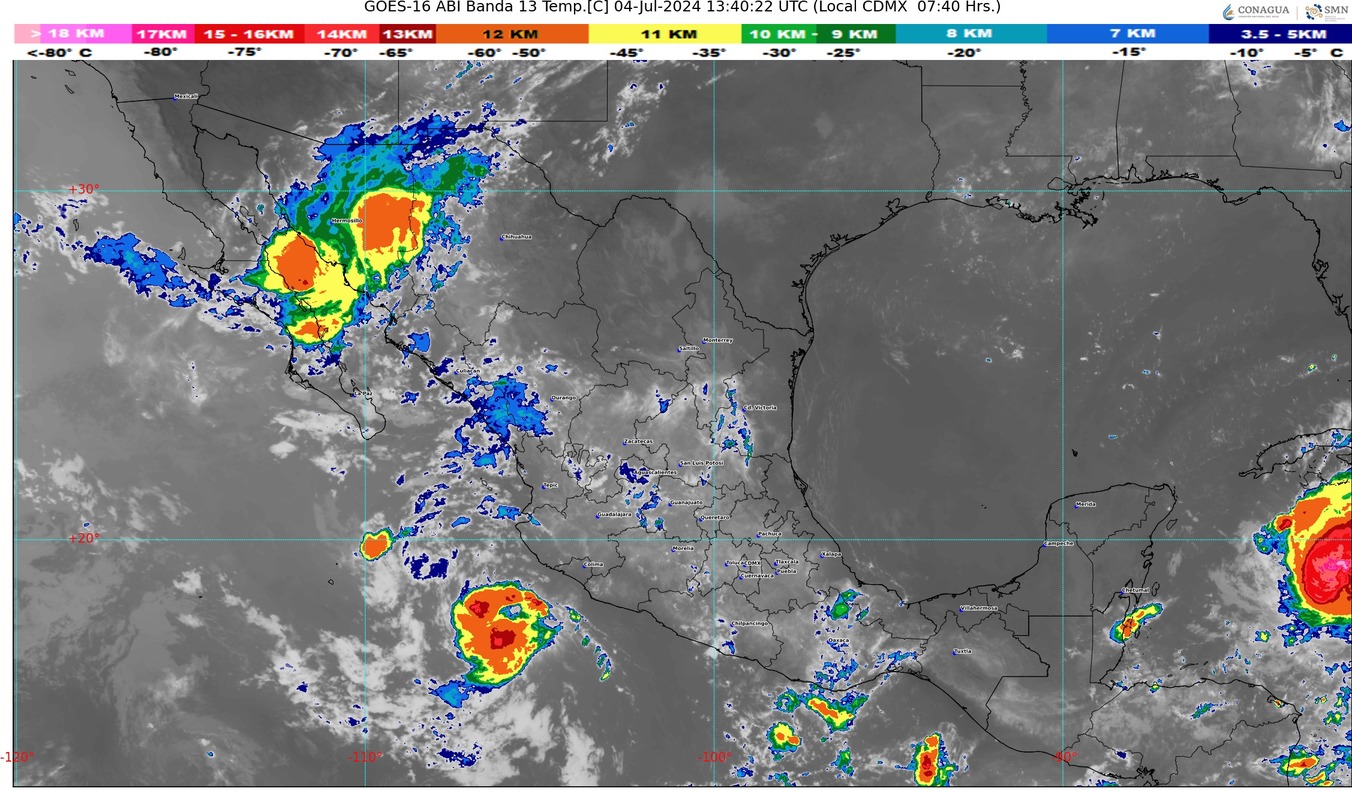 Lluvias muy fuertes para Colima esta noche: SMN