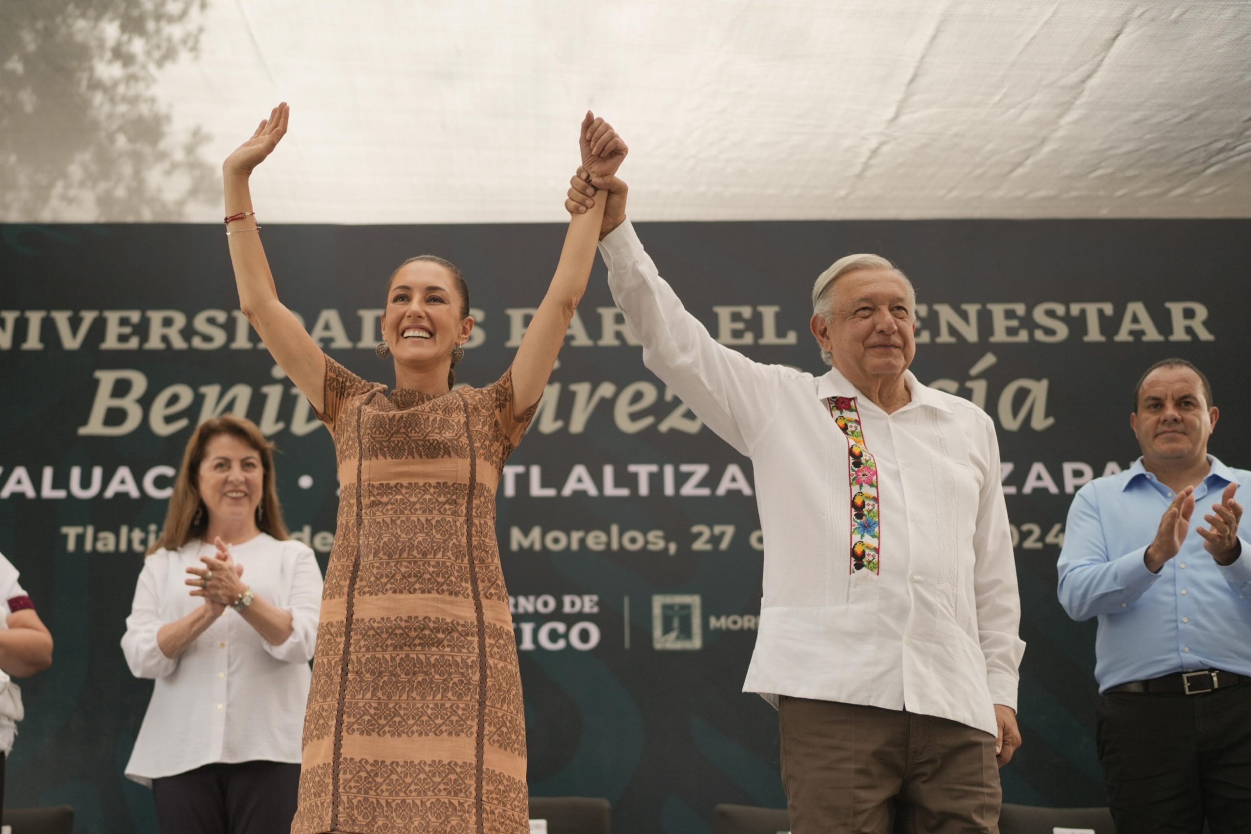 Supervisan AMLO y presidenta electa universidades Benito Juárez